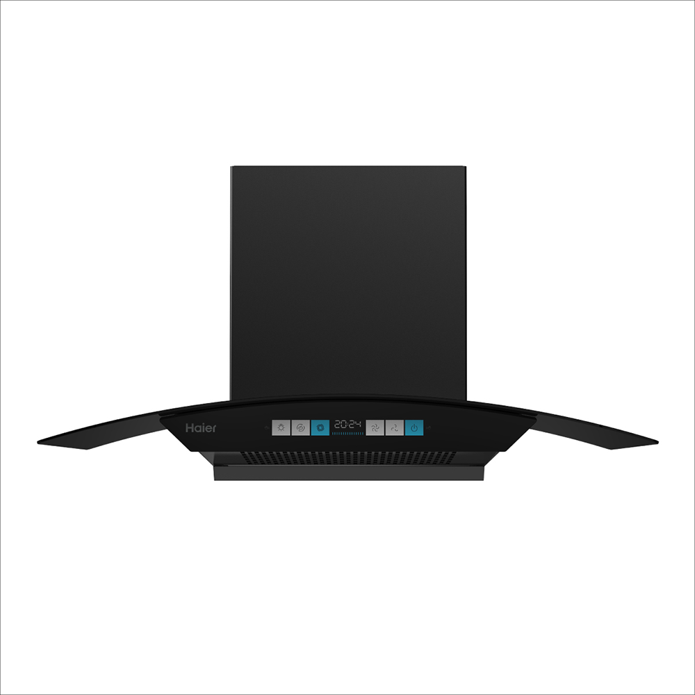 Haier Colour User Interface with 1700 m³h Suction Power Heat Auto Clean Filterless Chimney